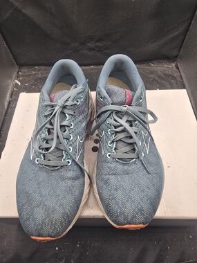 Mizuno Blue Gray‎ Running Shoes with Orange Accents